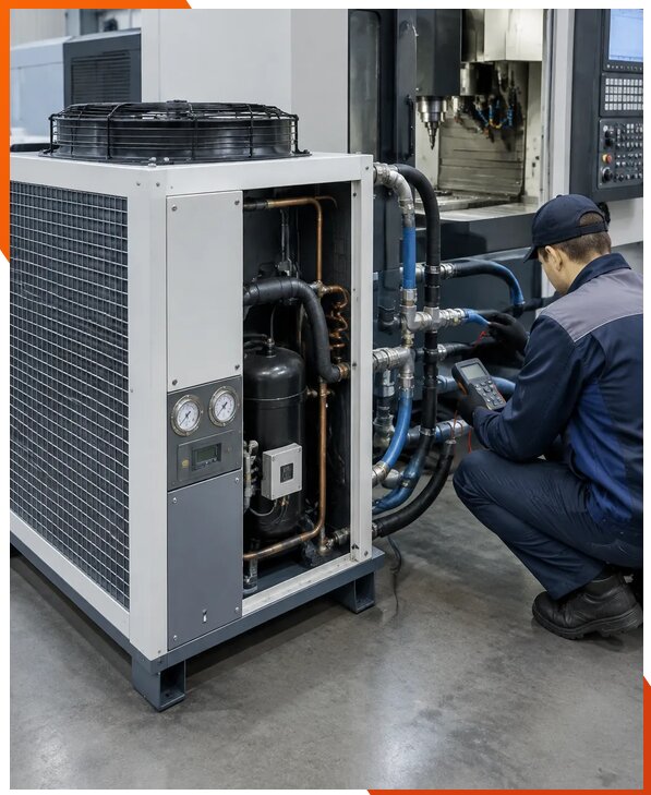 Ремонт чиллеров станков с выездом в Новосибирск