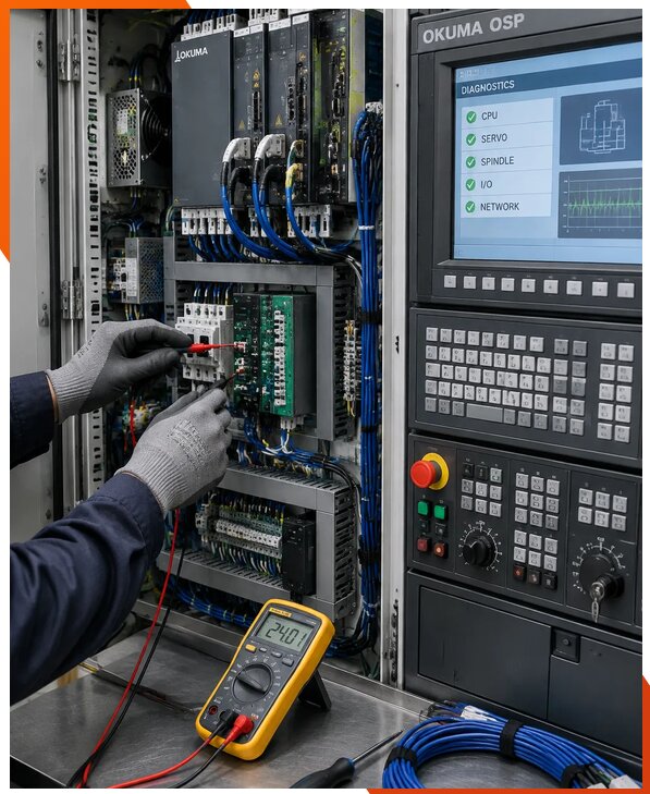 Ремонт систем ЧПУ Okuma OSP в Новосибирске
